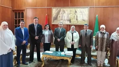 وفد وزاري لمتابعة مشروع القياس والتقويم بجامعة المنوفية
