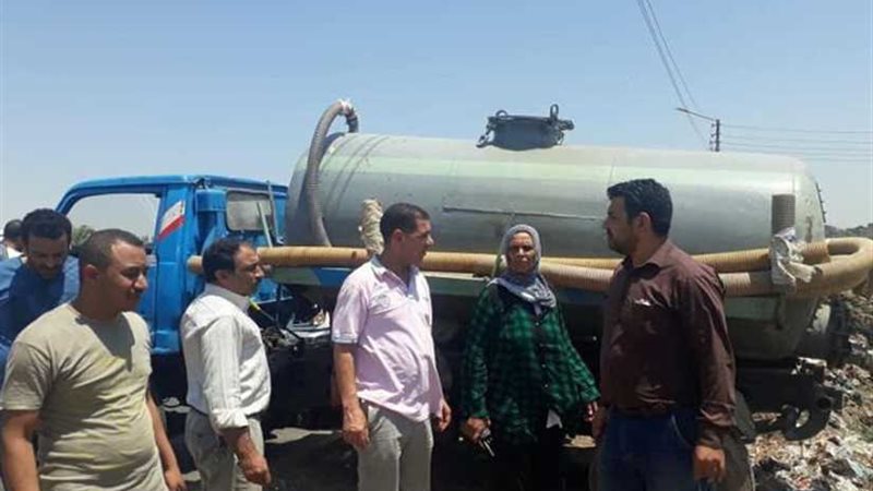 ضبط سيارة كسح تفرغ