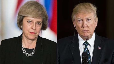 ترامب وماي يبحثان هاتفيا جهود تطبيق العقوبات على سوريا وإيران