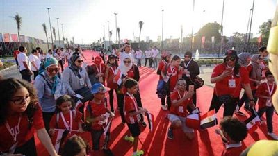 مقصورة لأسر الشهداء باستاد القاهرة لمتابعة مباراة مصر وجنوب إفريقيا.. (صور)