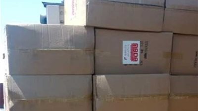 جمارك العين السخنة تحبط محاولة تهريب كمية من الألعاب النارية