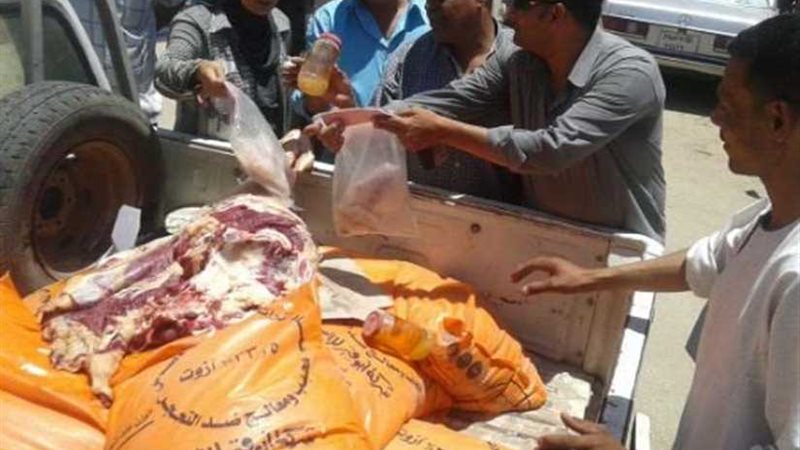 ضبط لحوم وأسماك منتهية