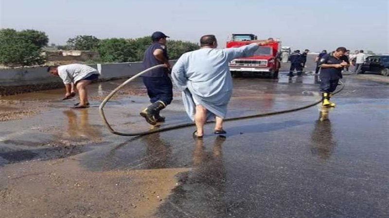 انقلاب سيارتين نقل