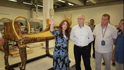 وفد من مجلس النواب الروسي يزور المتحف المصري الكبير