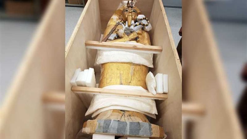 بدء أعمال ترميم التابوت