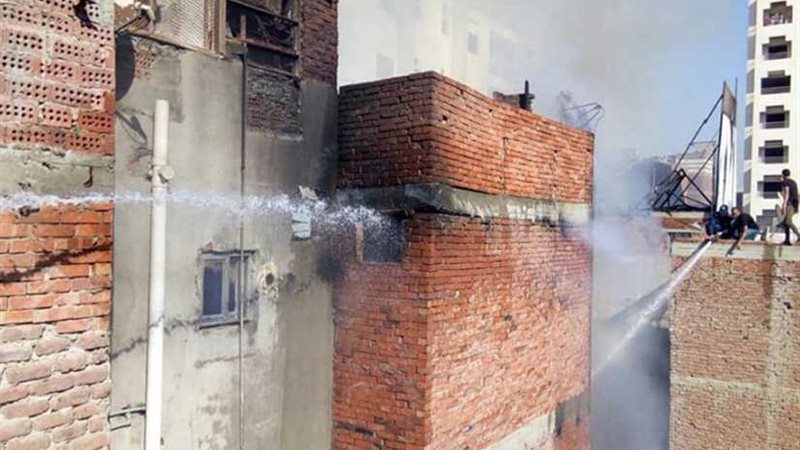 نشوب حريق في عقار