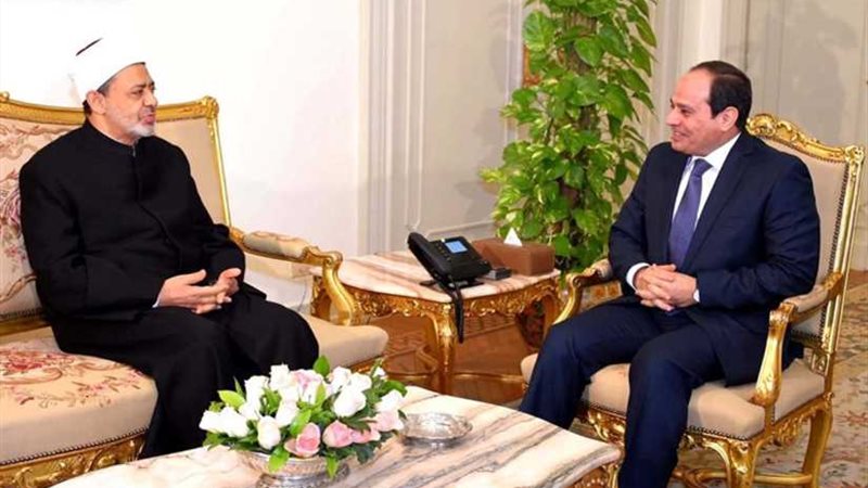 شيخ الأزهر يهنئ الرئيس