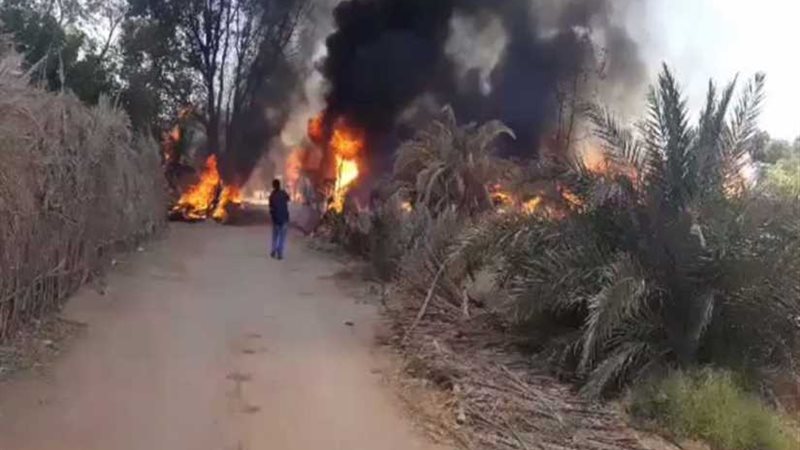 بالصور.. حريق مروع