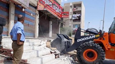 جهاز الشروق: حملة لإزالة الإشغالات وضبط المحال المخالفة