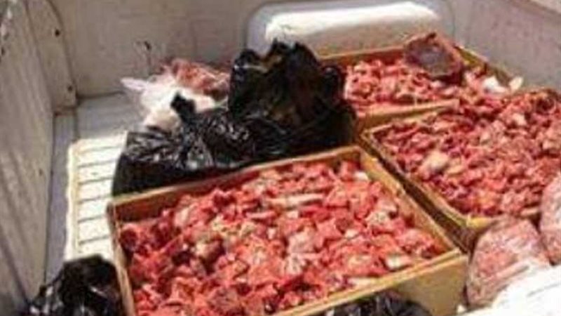 ضبط 2 طن مصنعات لحوم