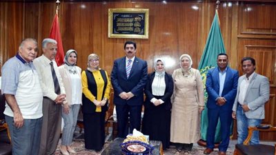 محافظ القليوبية يستقبل رعاة مبادرة 