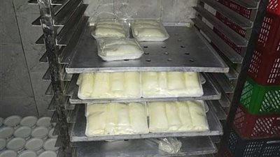 ضبط مصنع لمنتجات الألبان بدون ترخيص غرب الإسكندرية