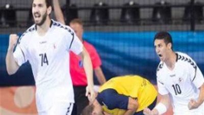 ناشئى اليد يصل صالة مباراة تايوان فى مونديال