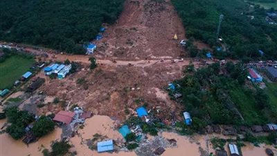 61 قتيلا بانهيارات أرضية جنوب ميانمار