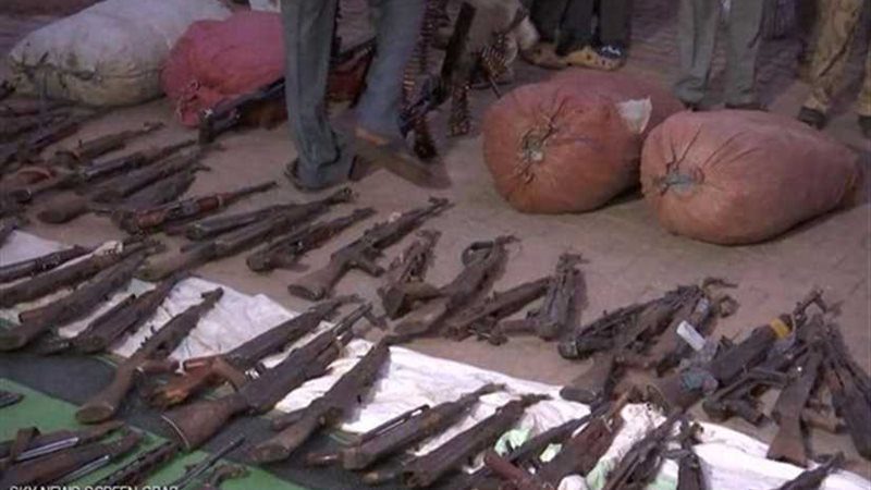 ضبط كميات من الأسلحة