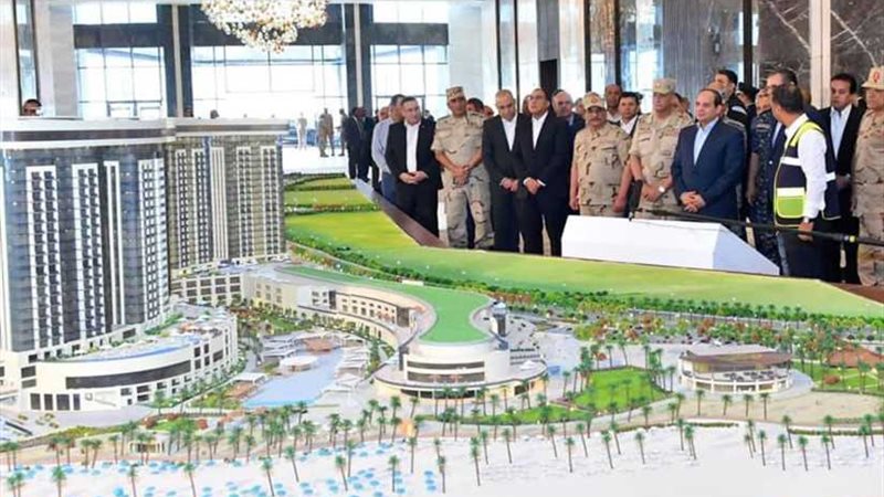 الرئيس السيسي يطلع