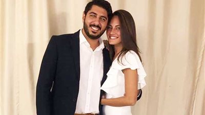 بالصور...نور الشربيني تحتفل بخطوبة شقيقها عمر