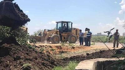 إزالة 182 تعديًا على الأراضي الزراعية وأملاك الدولة بالبحيرة