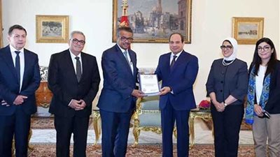 خلال لقاءه بالرئيس السيسي.. رئيس منظمة الصحة العالمية: ١٠٠مليون صحة باتت نموذجًا ملهمًا عالميًا