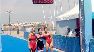 بسملة السلاموني تحقق ذهبية الترايثلون بالألعاب الأفريقية