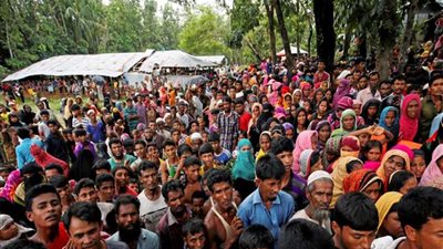 مظاهرة للروهينجا ببنجلاديش لإحياء الذكرى الثانية لفرارهم من ميانمار