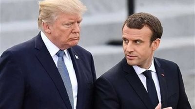 ترامب وماكرون يلتقيان مع الصحفيين في فرنسا اليوم