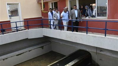 محافظ البحيرة يتفقد رفع كفاءة محطة مياه شبراخيت 