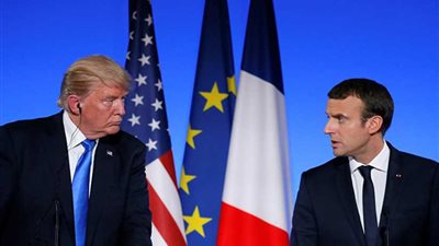 ماكرون: ترامب تغيب عن جلسة 