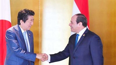 قمة موسعة للسيسي وآبي لبحث التعاون الثنائي في 