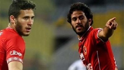 مروان محسن ورمضان صبحي ينتظمان في تدريبات الأهلي استعدادا لمواجهة كانو سبورت الغيني