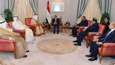 لقاءات مكثفة للرئيس السيسي مع مسؤولي دولة الكويت الشقيقة