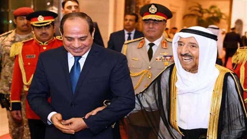 مباحثات السيسي والصباح