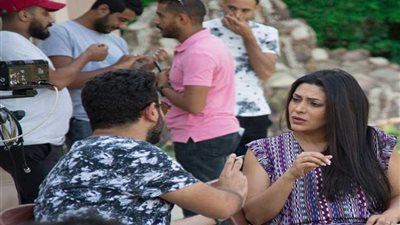 بالصور.. مايا نصري في كواليس فيلمها الجديد