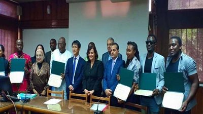 الزراعة تحتفل بتدريب مبعوثين أفارقة