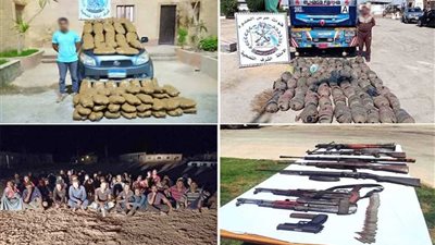 نشاط مكثف لقوات حرس الحدود على كافة الإتجاهات الإستراتيجية