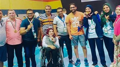 3 ميداليات لجامعة بني سويف في أسبوع الجامعات الثاني لمتحدي الإعاقة