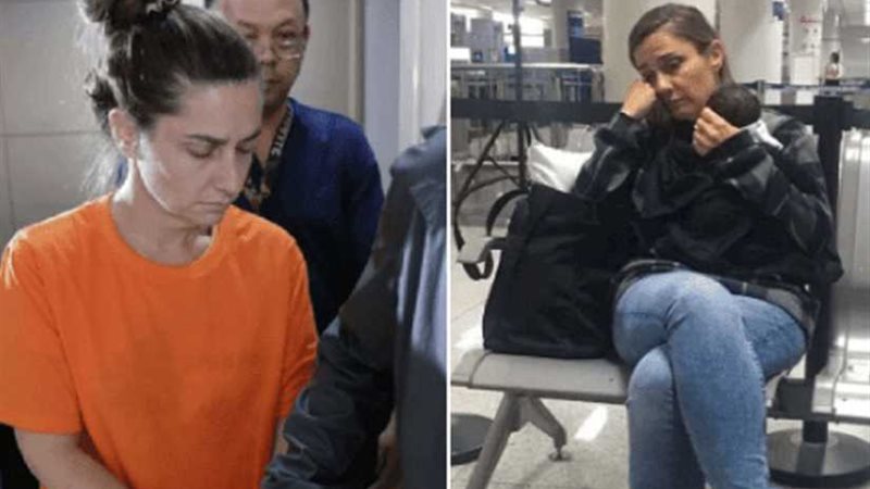 القبض على امرأة في