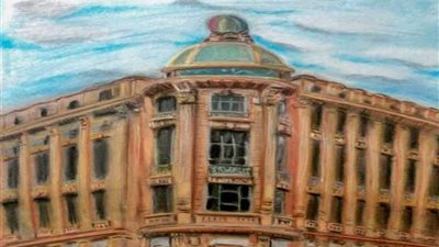 أعمال شباب مركز تنمية المواهب في معرض فني بدار الأوبرا