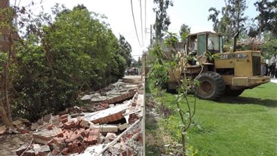 تنفيذ 86 قرار إزالة تعد على الأراضي الزراعية والنيل بطوخ