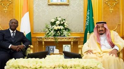 جلسة مباحثات بين الملك سلمان ورئيس كوت ديفوار