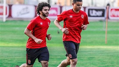 ثنائي الأهلي محمد محمود وسعد سمير يواصلان التدريبات التأهيلية