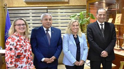 محافظ أسوان يبحث مع سفيرة النرويج أوجة التعاون المشترك