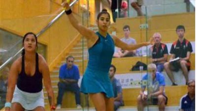 ندى عباس تتأهل لنصف نهائي بطولة هونج كونج للإسكواش