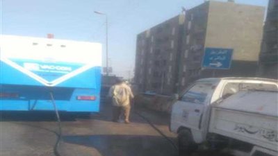 حملات نظافة مكبرة بمدخل أسيوط الجنوبي وأسفل الكباري