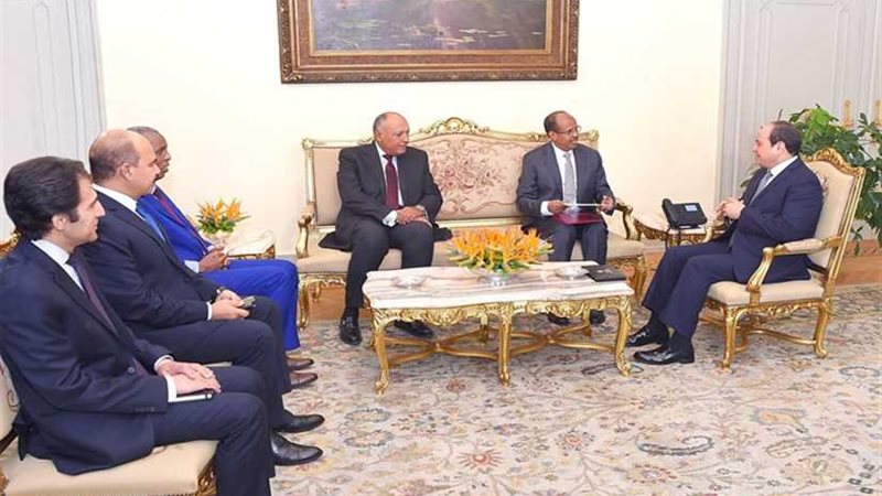 الرئيس السيسى يستقبل