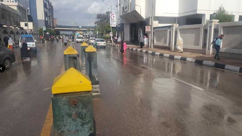 أمطار غزيرة على محافظة