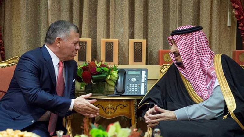الملك الأردني في