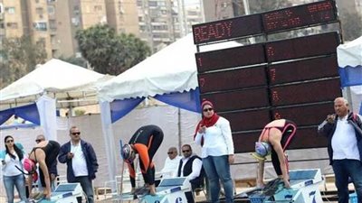 نادي القناة يواصل صدارة ترتيب منافسات كأس مصر للسباحة بالزعانف