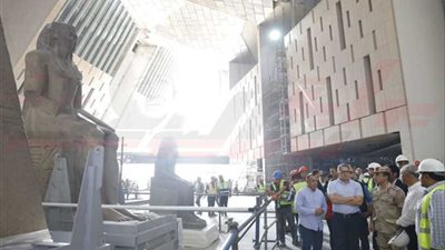 الآثار: إنجاز 93% من أعمال المتحف المصري الكبير بمنطقة الهرم