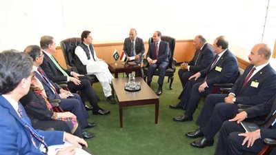 الرئيس السيسي يلتقي رئيس وزراء باكستان